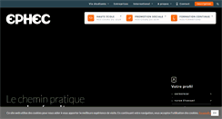 Desktop Screenshot of ephec.be